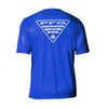 Columbia PFG Terminal Tackle Short Sleeve Shirt in Royal with Home Logo