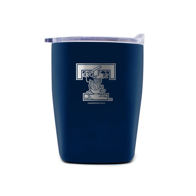 Toledo Mud Hens T-logo Etched Rocks Tumbler