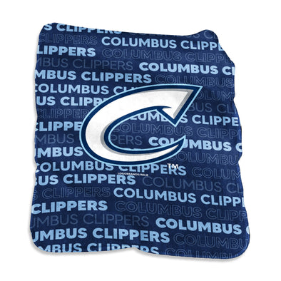 Columbus Clippers Logo Brands Classic Fleece Blanket