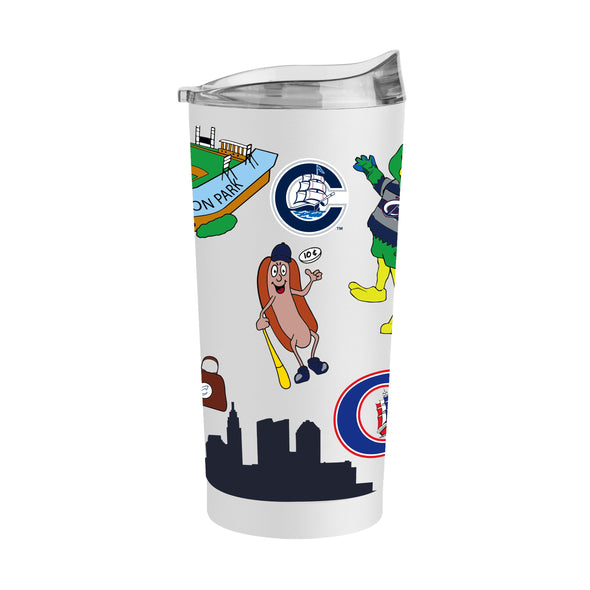 Columbus Clippers Logo Brands Native Design 20 oz Metal Tumbler