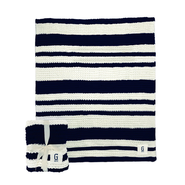 Greenville Drive Logo Brands Cable Knit Throw