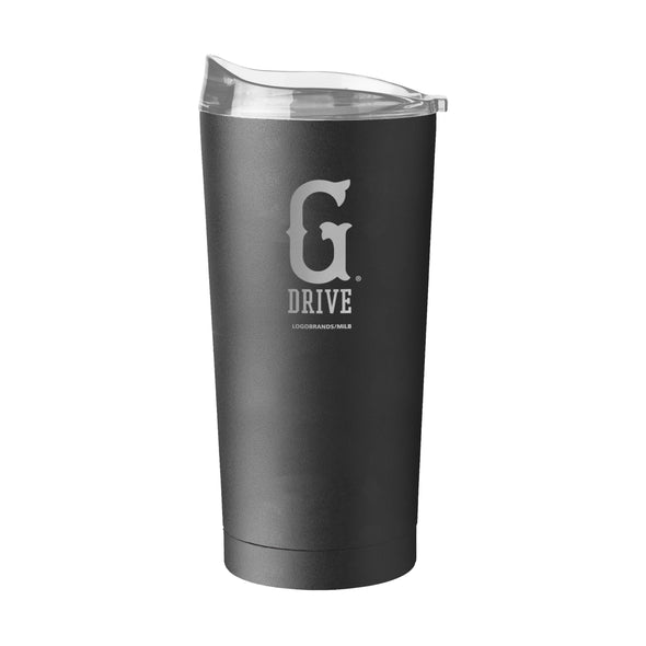 Greenville Drive Logo Brands 20oz Black Tumbler