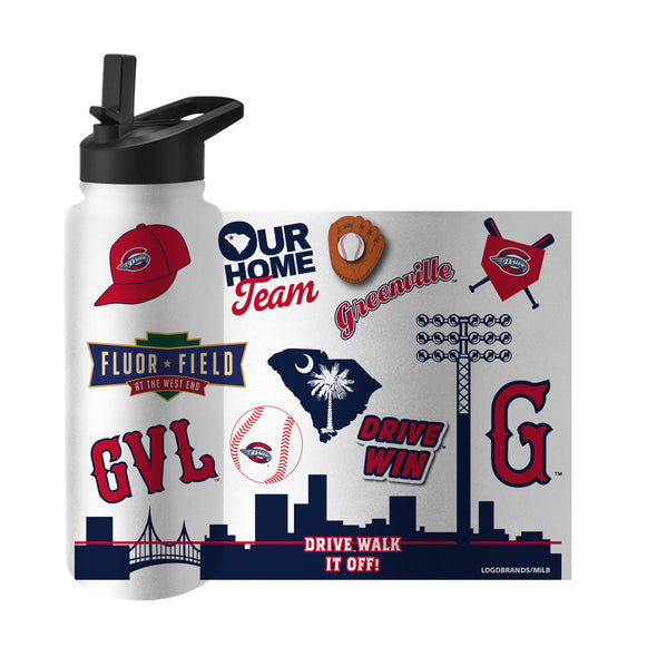 Greenville Drive Logo Brands 34oz Native Tumbler