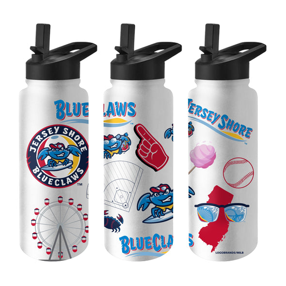 Jersey Shore BlueClaws 34oz Quencher Water Bottle