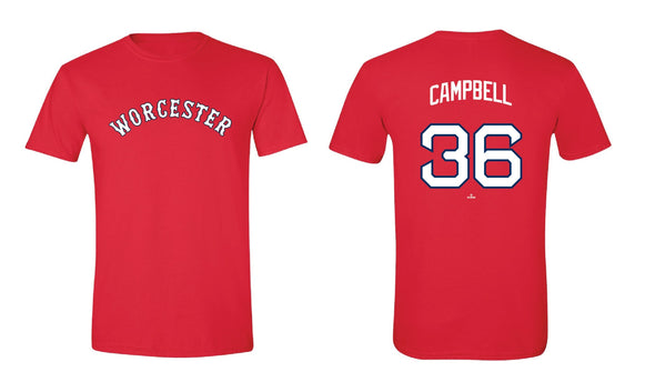 Worcester Red Sox Kristian Campbell (Worcester) Player's Tee