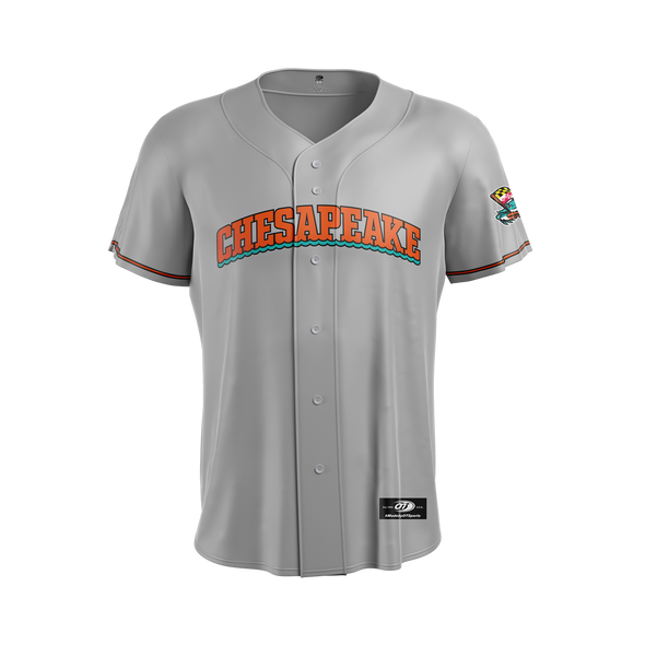 Chesapeake Baysox ADULT Away GRAY Jersey