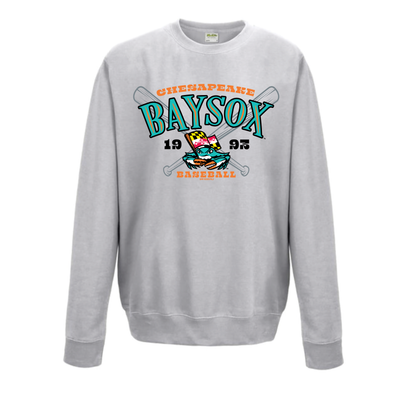 Chesapeake Baysox ADULT Crewneck Roost ASH