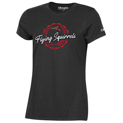 Richmond Flying Squirrels Champion Women's Black MTO Tee