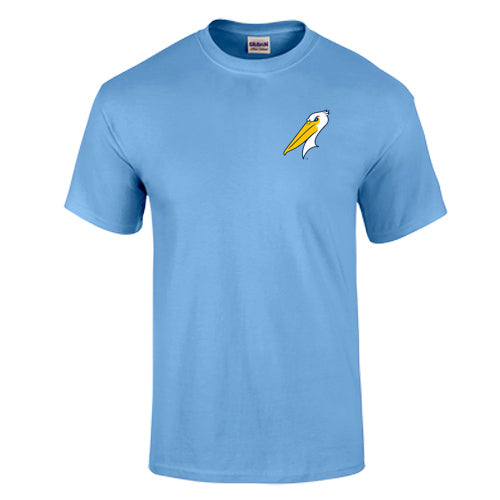 Myrtle Beach Pelicans Carolina Blue Alternate Logo LC Tee