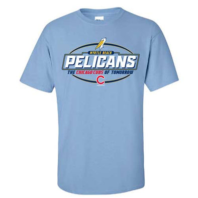 Myrtle Beach Pelicans Bimm Ridder Carolina Blue Chevelle Affiliate Tee