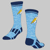 Myrtle Beach Pelicans Twin City Knitting Crew Heathered Carolina Blue Alternate Sock