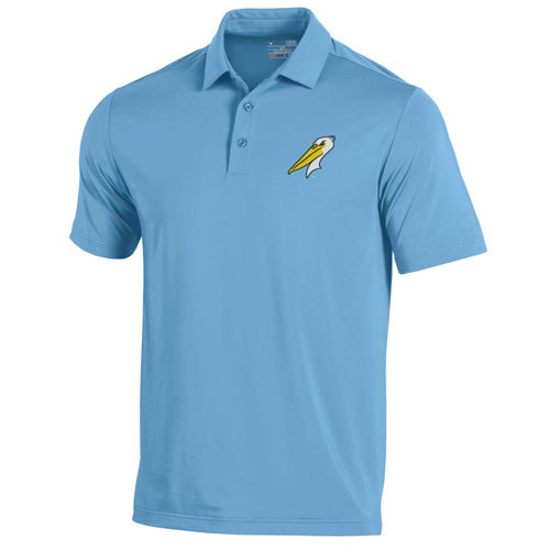 Myrtle Beach Pelicans Under Armour Carolina Blue Alternate T2G Polo