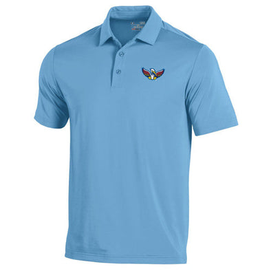 Myrtle Beach Pelicans Under Armour Pelicanos de Myrtle Beach Carolina Blue Copa T2G Polo