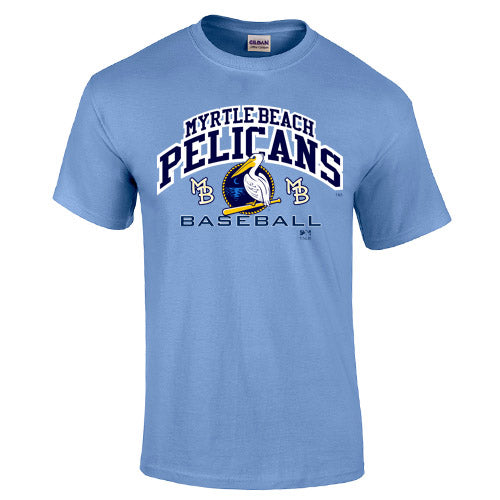 Myrtle Beach Pelicans Carolina Blue Jambo Tee