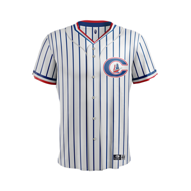 Columbus Clippers OT Sports Royal Pinstripe Jersey
