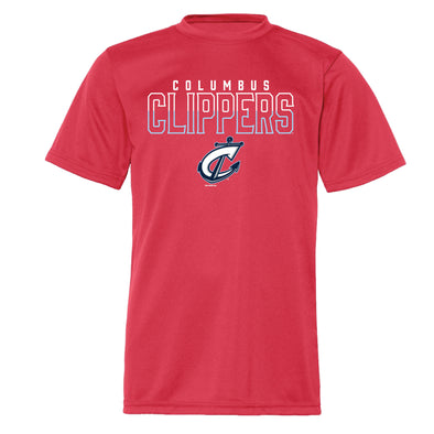 Columbus Clippers Bimm Ridder Youth Banton Performance Tee