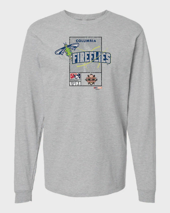 Fireflies Men's Marvel Ticket L/S Tee