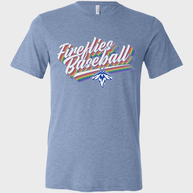 Fireflies Men's Retro Rainbow Tee