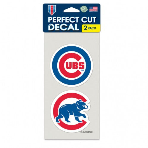 MYRTLE BEACH PELICANS WINCRAFT CHICAGO CUBS 2-PACK DECALS