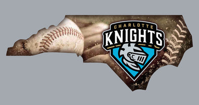 Charlotte Knights GoTeez Metal State Sign