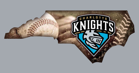 Charlotte Knights GoTeez Metal State Sign