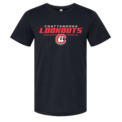 Chattanooga Lookouts Black Heathered Bern Tee