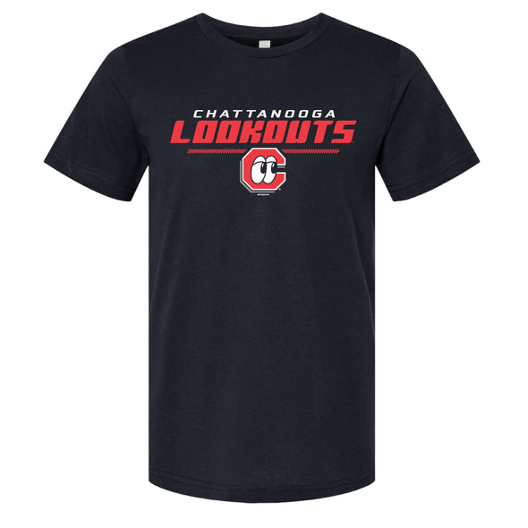 Chattanooga Lookouts Black Heathered Bern Tee