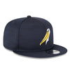 Myrtle Beach Pelicans New Era Heathered Navy Clubhouse Alternate Logo 9Fifity Snapback Cap