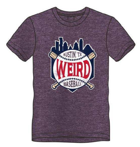 Round Rock Express Austin Texas Weird Baseball Tee