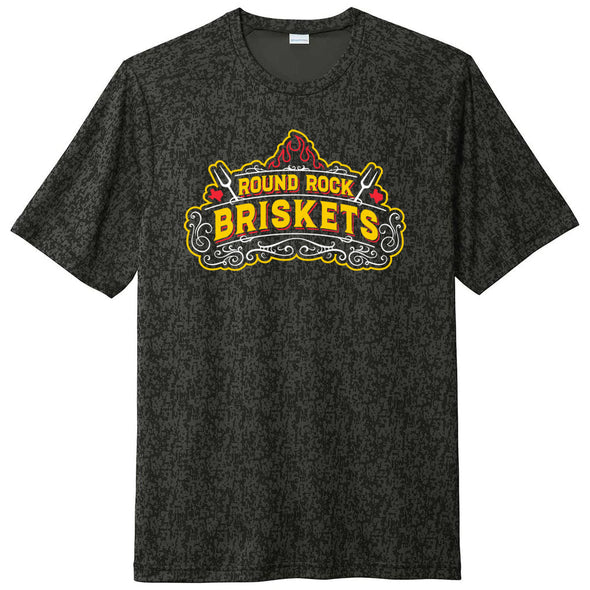 Round Rock Briskets Primary Logo Performance Digi Tee