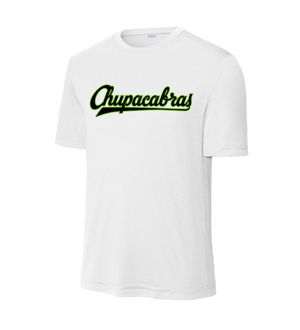 Round Rock Express White Chupacabras Wordmark Performance Tee
