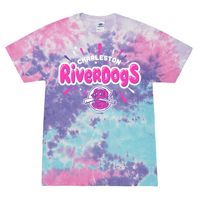 Charleston RiverDogs Yth Tie Dye Baseball Tee