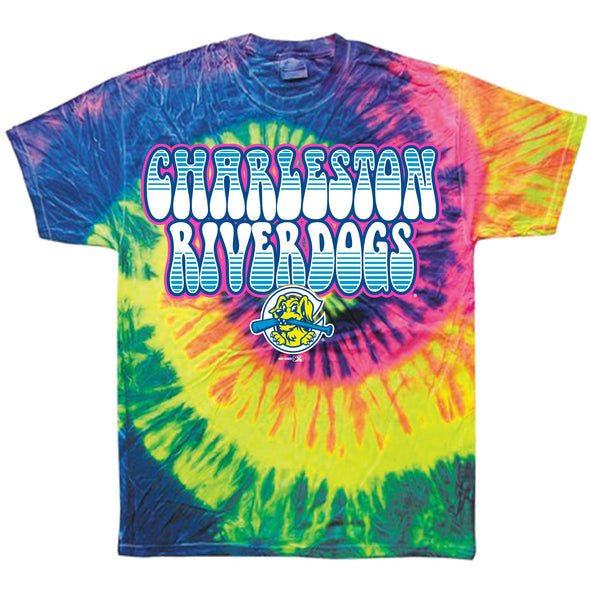 Charleston RiverDogs Yth Tie Dye Baseball Tee