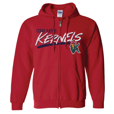 Kernels Red Full Zip Hooded Sweatshirt