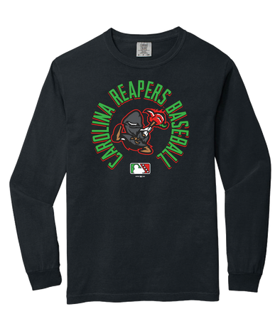 Carolina Reapers - Rounded Logo Black Long Sleeve