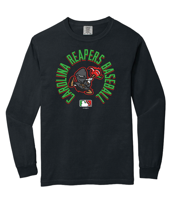 Carolina Reapers - Rounded Logo Black Long Sleeve