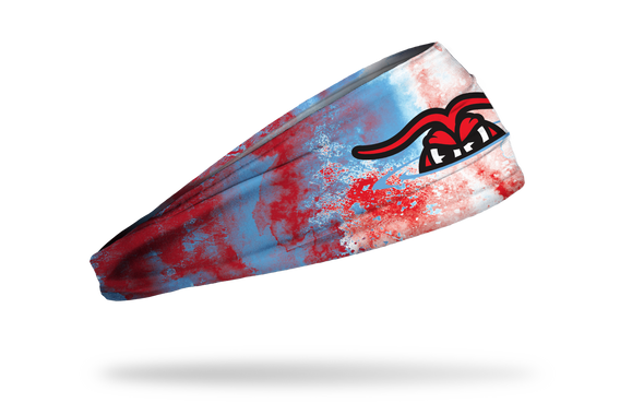 Hickory Crawdads Junk Washed Out Rainbow Headband