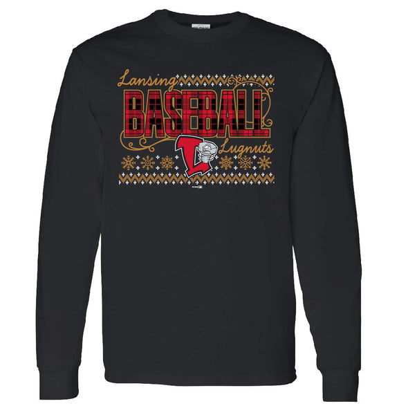 Lansing Lugnuts Holiday LS T-shirt