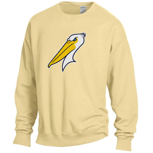 Myrtle Beach Pelicans Comfort Wash Summer Squash Fleece Crew Neck Alternate Logo Sweatshirt