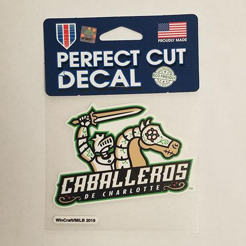 Charlotte Caballeros Wincraft Perfect Cut Decal