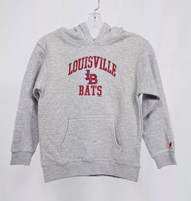 League Louisville Bats Essentials Youth Hoodie - Gray