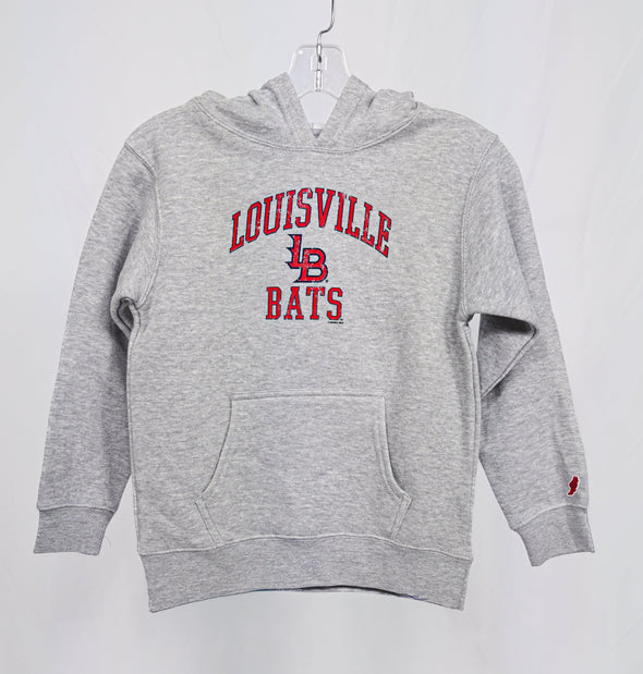 League Louisville Bats Essentials Youth Hoodie - Gray