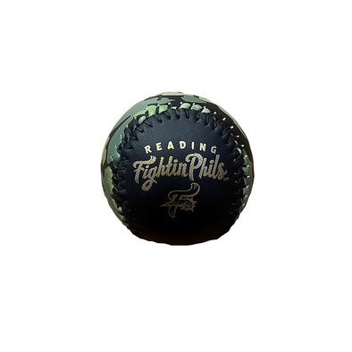 Reading Fightin Phils Camo Baseball with Black Laces