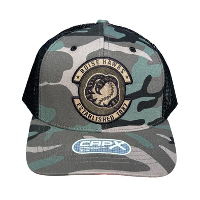 Boise Hawks Mesh Back Camo Hat