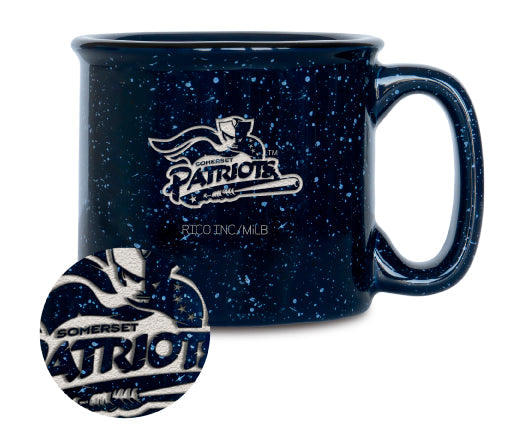 Somerset Patriots 15oz Laser Engraved Campfire Mug