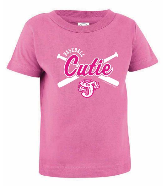 Jacksonville Jumbo Shrimp Soft As A Grape Baseball Cutie Infant Tee