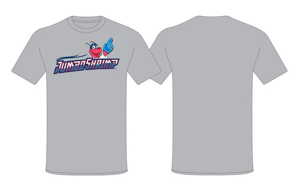 Jacksonville Jumbo Shrimp Baseballism Youth Hiding Mascot Tee