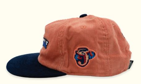 Jacksonville Jumbo Shrimp Official League flipturn x Jumbo Shrimp Navy Cord Hat