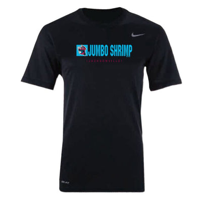 Jacksonville Jumbo Shrimp Vice Nights Black Dri-Fit Tee