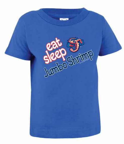 Jacksonville Jumbo Shrimp Soft As A Grape Royal Infant Tee